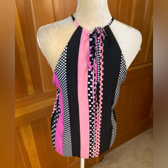 Patchwork Tank Polka Dotted Cami Top - Picture 7 of 14